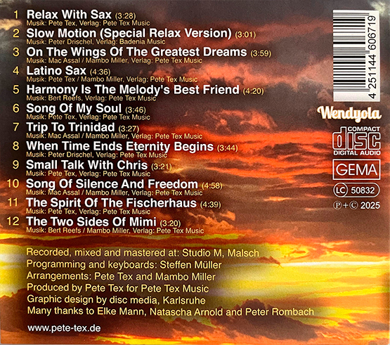 PETE TEX - RELAX with SAX